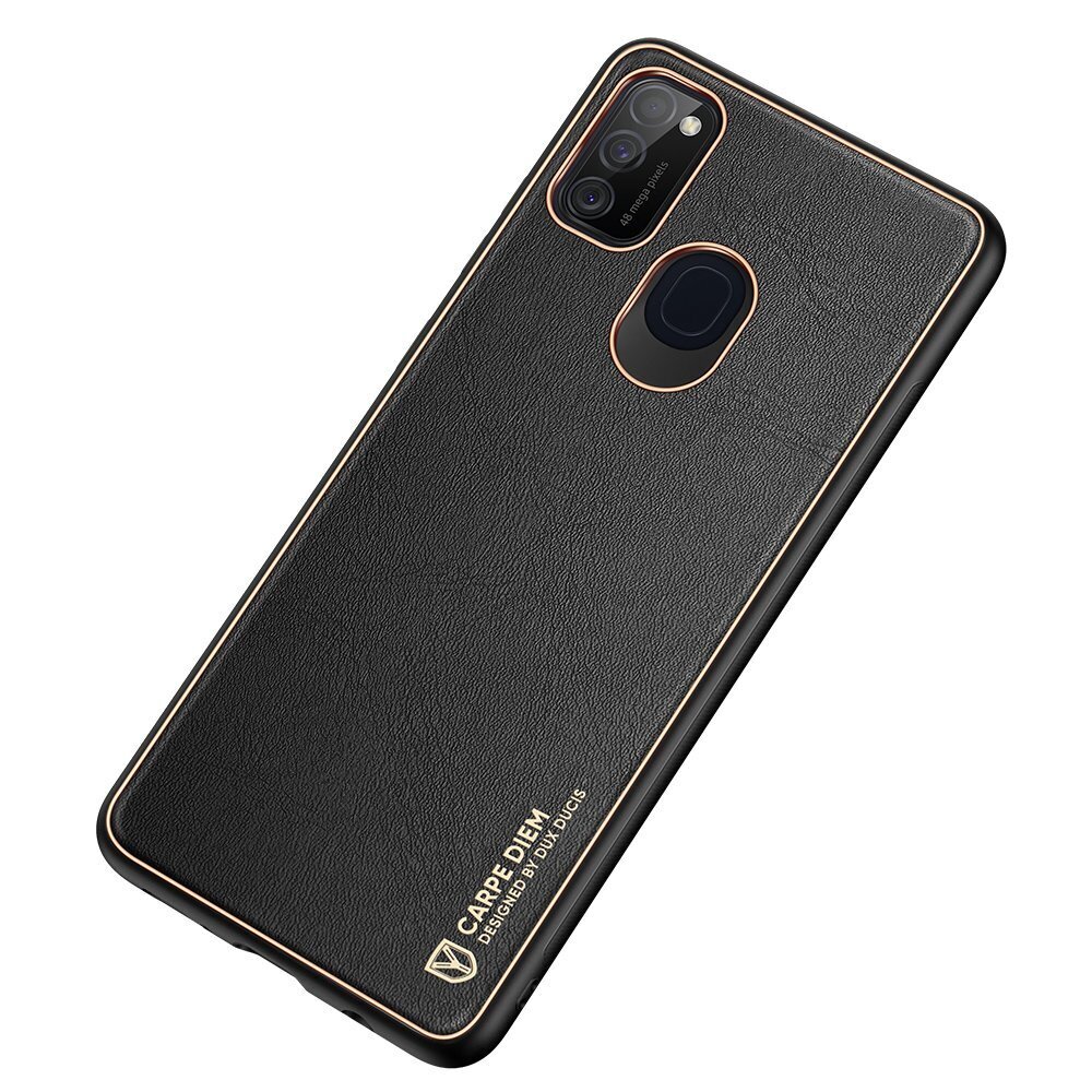 Dux Ducis Yolo elegant case made of soft TPU and PU leather for Samsung Galaxy M30s black (Black) hind ja info | Telefoni kaaned, ümbrised | kaup24.ee