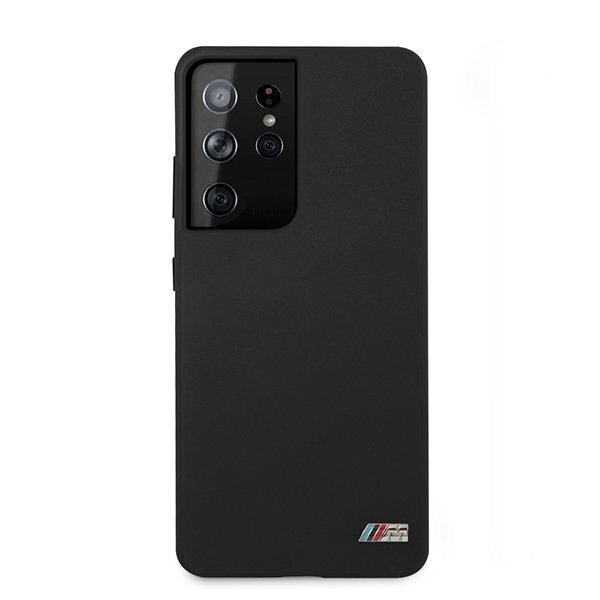 Case BMW BMHCS21LMSILBK S21 Ultra G998 black / black Silicone M Collection цена и информация | Telefoni kaaned, ümbrised | kaup24.ee