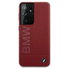 Case BMW BMHCS21LSLBLRE S21 Ultra G998 red / red hardcase Silicone Signature Logo цена и информация | Чехлы для телефонов | kaup24.ee