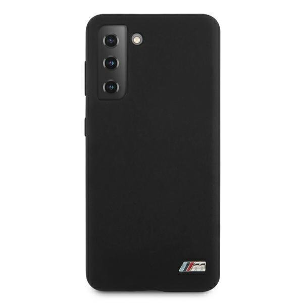 Case BMW BMHCS21MMSILBK S21 + G996 black / black Silicone M Collection hind ja info | Telefoni kaaned, ümbrised | kaup24.ee