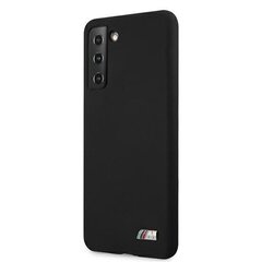 Case BMW BMHCS21MMSILBK S21 + G996 black / black Silicone M Collection hind ja info | Telefoni kaaned, ümbrised | kaup24.ee