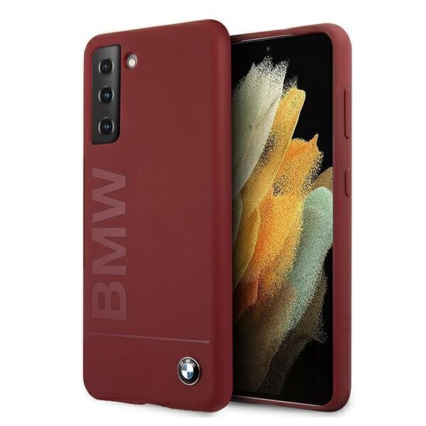 Case BMW BMHCS21MSLBLRE S21 + G996 red / red hardcase Silicone Signature Logo цена и информация | Telefoni kaaned, ümbrised | kaup24.ee