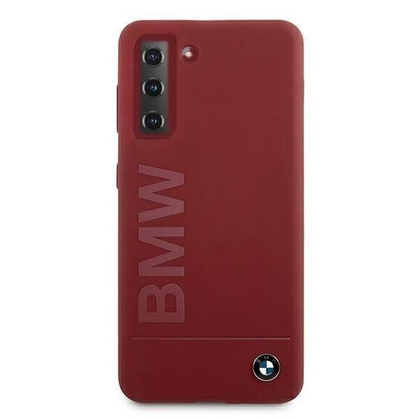 Case BMW BMHCS21MSLBLRE S21 + G996 red / red hardcase Silicone Signature Logo цена и информация | Telefoni kaaned, ümbrised | kaup24.ee