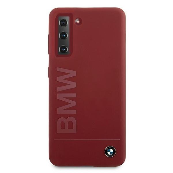 Case BMW BMHCS21SSLBLRE S21 G991 red / red hardcase Silicone Signature Logo цена и информация | Telefoni kaaned, ümbrised | kaup24.ee