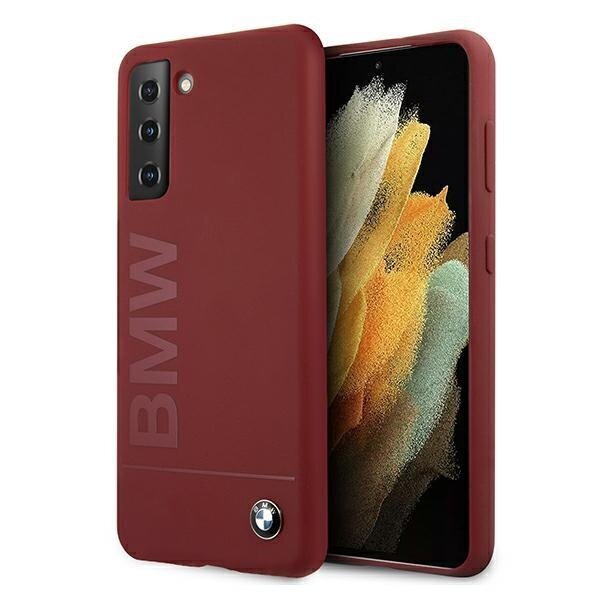 Case BMW BMHCS21SSLBLRE S21 G991 red / red hardcase Silicone Signature Logo цена и информация | Telefoni kaaned, ümbrised | kaup24.ee