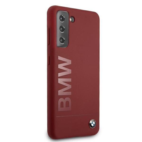 Case BMW BMHCS21SSLBLRE S21 G991 red / red hardcase Silicone Signature Logo hind ja info | Telefoni kaaned, ümbrised | kaup24.ee