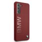 Case BMW BMHCS21SSLBLRE S21 G991 red / red hardcase Silicone Signature Logo цена и информация | Telefoni kaaned, ümbrised | kaup24.ee