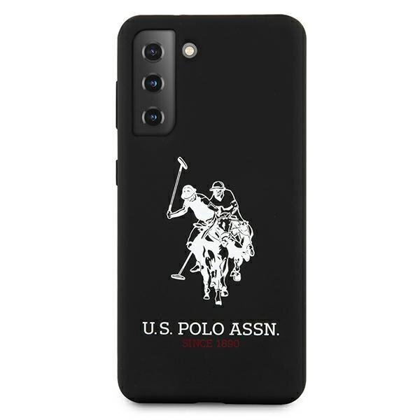 US Polo USHCS21SSLHRBK S21 G991 black / black Silicone Logo цена и информация | Telefoni kaaned, ümbrised | kaup24.ee