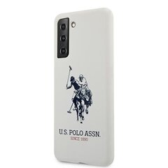 US Polo USHCS21SSLHRWH S21 G991 white / white Silicone Logo hind ja info | Telefoni kaaned, ümbrised | kaup24.ee