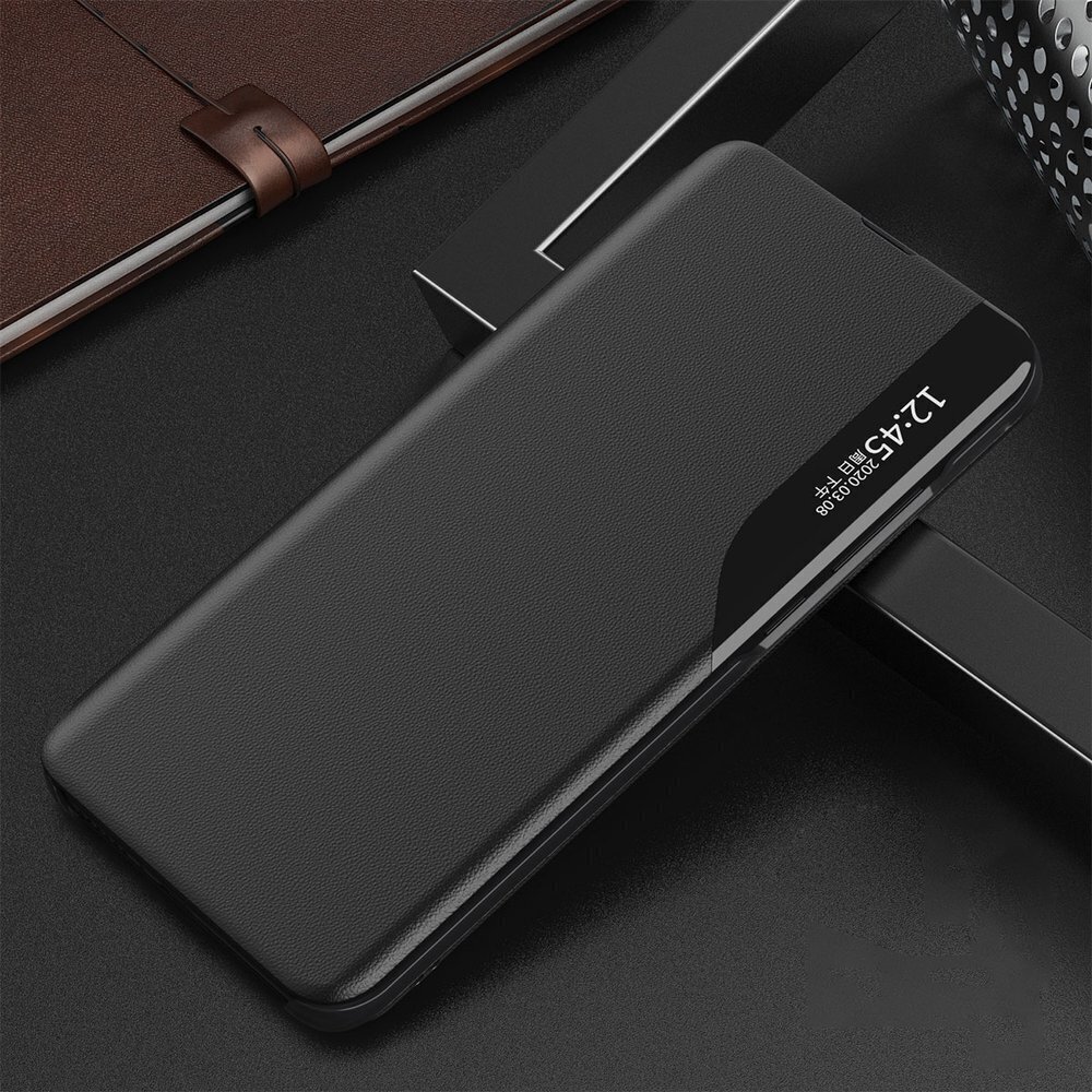Eco Leather View Case elegant bookcase type case with kickstand for Samsung Galaxy A72 4G black (Black) hind ja info | Telefoni kaaned, ümbrised | kaup24.ee