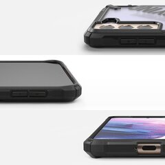 Ringke Fusion X Design durable PC Case with TPU Bumper for Samsung Galaxy S21+ 5G (S21 Plus 5G) black (Routine) (XDSG0054) (Black) hind ja info | Telefoni kaaned, ümbrised | kaup24.ee
