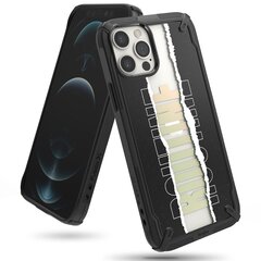 Ringke Fusion X Design durable PC Case with TPU Bumper for iPhone 12 Pro Max black (Routine) (XDAP0026) (Black) hind ja info | Telefoni kaaned, ümbrised | kaup24.ee