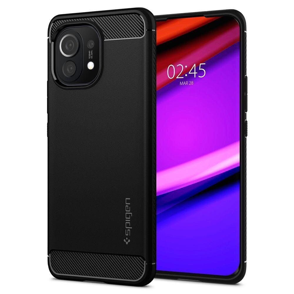 SPIGEN RUGGED ARMOR XIAOMI MI 11 MATTE BLACK hind ja info | Telefoni kaaned, ümbrised | kaup24.ee