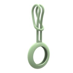 Silicone flexible cover keychain loop case for Apple AirTag green (Green) hind ja info | Originaalsed võtmehoidjad | kaup24.ee