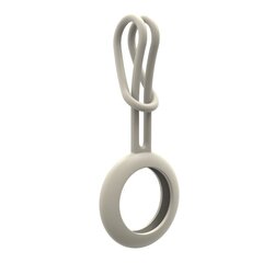 Silicone flexible cover keychain loop case for Apple AirTag gray (Grey) цена и информация | Аксессуары для телефонов | kaup24.ee