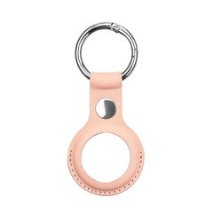 PU leather key ring keychain case for Apple AirTag pink (Pink) hind ja info | Originaalsed võtmehoidjad | kaup24.ee