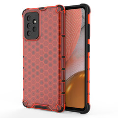 Honeycomb Case armor cover with TPU Bumper for Samsung Galaxy A72 4G red (Red) hind ja info | Telefoni kaaned, ümbrised | kaup24.ee