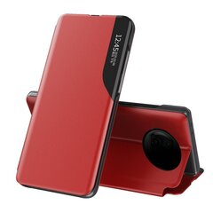 Eco Leather View Case elegant bookcase type case with kickstand for Xiaomi Redmi Note 9T 5G red (Red) hind ja info | Telefoni kaaned, ümbrised | kaup24.ee