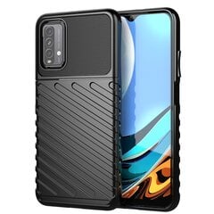 Thunder Case Flexible Tough Rugged Cover TPU Case for Xiaomi Poco M3 / Xiaomi Redmi 9T black (Black) цена и информация | Чехлы для телефонов | kaup24.ee