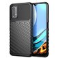 Thunder Case Flexible Tough Rugged Cover TPU Case for Xiaomi Poco M3 / Xiaomi Redmi 9T black (Black) hind ja info | Telefoni kaaned, ümbrised | kaup24.ee