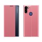 Sleep Case Bookcase Type Case with Smart Window for Xiaomi Mi 11 pink (Pink) цена и информация | Telefoni kaaned, ümbrised | kaup24.ee