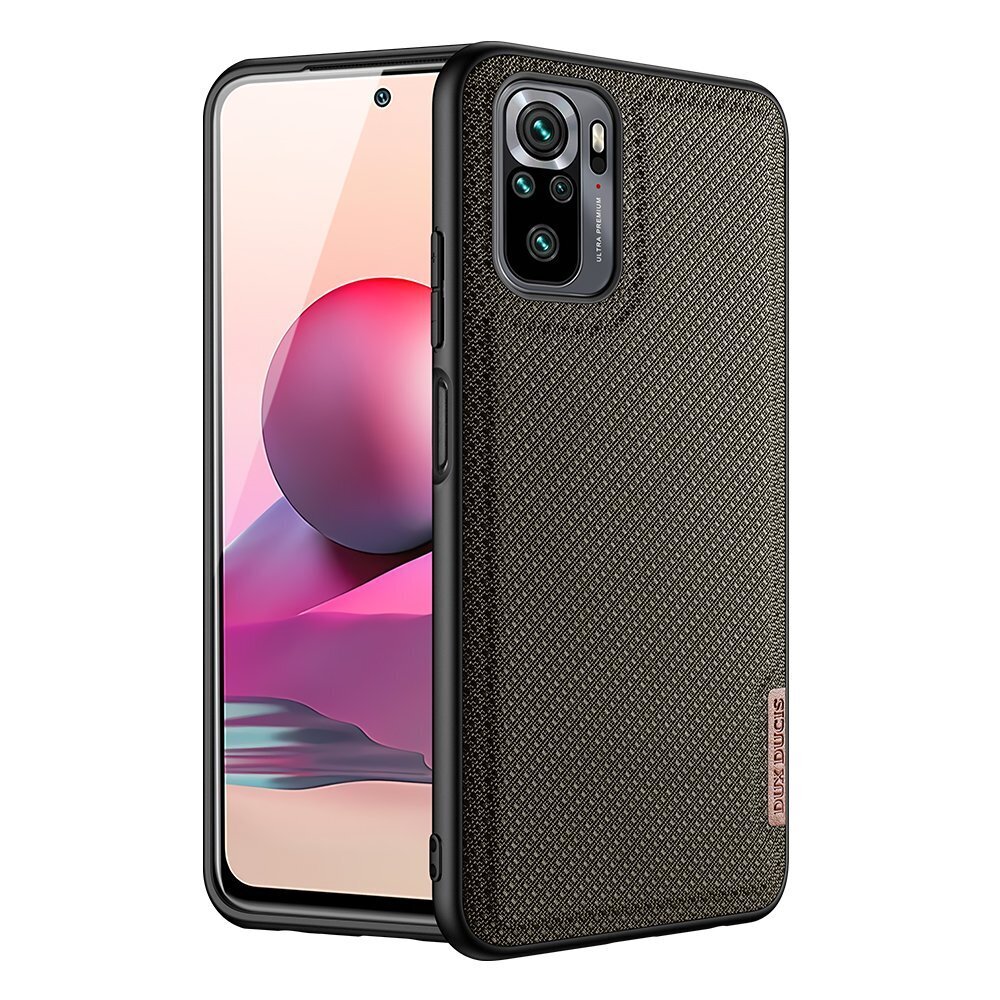 Dux Ducis Fino case covered with nylon material for Xiaomi Redmi Note 10 / Redmi Note 10S green (Green) hind ja info | Telefoni kaaned, ümbrised | kaup24.ee