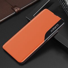 Eco Leather View Case elegant bookcase type case with kickstand for Samsung Galaxy A72 4G orange (Orange) hind ja info | Telefoni kaaned, ümbrised | kaup24.ee