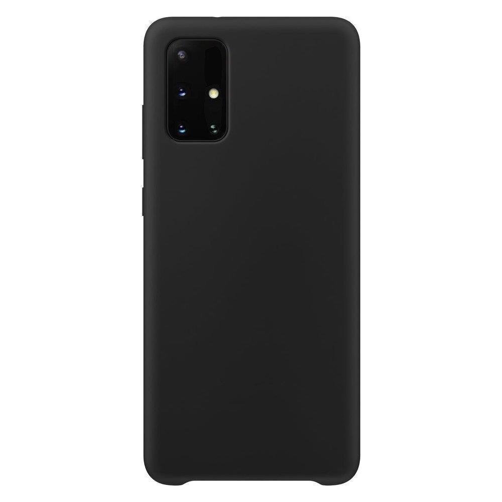 Silicone Case Soft Flexible Rubber Cover for Samsung Galaxy S21+ 5G (S21 Plus 5G) black (Black) hind ja info | Telefoni kaaned, ümbrised | kaup24.ee