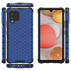 Honeycomb Case armor cover with TPU Bumper for Samsung Galaxy A42 5G blue (Light blue || Niebieski) hind ja info | Telefoni kaaned, ümbrised | kaup24.ee