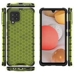 Honeycomb Case armor cover with TPU Bumper for Samsung Galaxy A42 5G green (Green) hind ja info | Telefoni kaaned, ümbrised | kaup24.ee