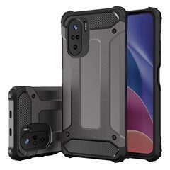 Hybrid Armor Case Tough Rugged Cover for Xiaomi Redmi K40 Pro+ / K40 Pro / K40 / Poco F3 black (Black) цена и информация | Чехлы для телефонов | kaup24.ee