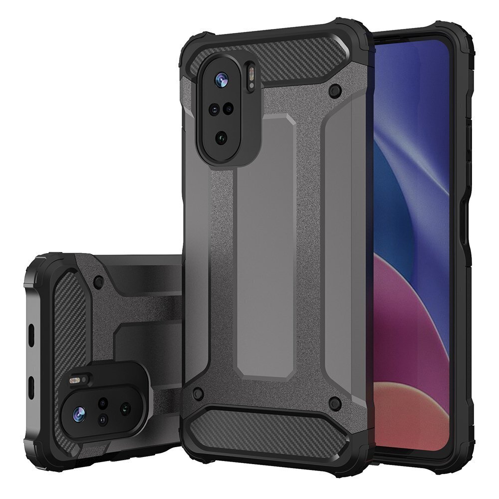 Hybrid Armor Case Tough Rugged Cover for Xiaomi Redmi K40 Pro+ / K40 Pro / K40 / Poco F3 golden (Gold) цена и информация | Telefoni kaaned, ümbrised | kaup24.ee