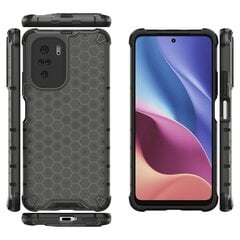 Honeycomb Case armor cover with TPU Bumper for Xiaomi Redmi K40 Pro+ / K40 Pro / K40 / Poco F3 black (Black) hind ja info | Telefoni kaaned, ümbrised | kaup24.ee