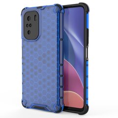 Honeycomb Case armor cover with TPU Bumper for Xiaomi Redmi K40 Pro+ / K40 Pro / K40 / Poco F3 blue (Light blue || Niebieski) hind ja info | Telefoni kaaned, ümbrised | kaup24.ee