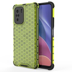 Honeycomb Case armor cover with TPU Bumper for Xiaomi Redmi K40 Pro+ / K40 Pro / K40 / Poco F3 green (Green) hind ja info | Telefoni kaaned, ümbrised | kaup24.ee
