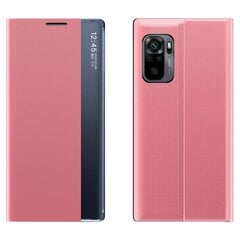 Sleep Case Bookcase Type Case with Smart Window for Xiaomi Redmi K40 Pro+ / K40 Pro / K40 / Poco F3 pink (Pink) hind ja info | Telefoni kaaned, ümbrised | kaup24.ee