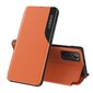 Eco Leather View Case elegant bookcase type case with kickstand for Xiaomi Redmi K40 Pro+ / K40 Pro / K40 / Poco F3 orange (Orange) hind ja info | Telefoni kaaned, ümbrised | kaup24.ee