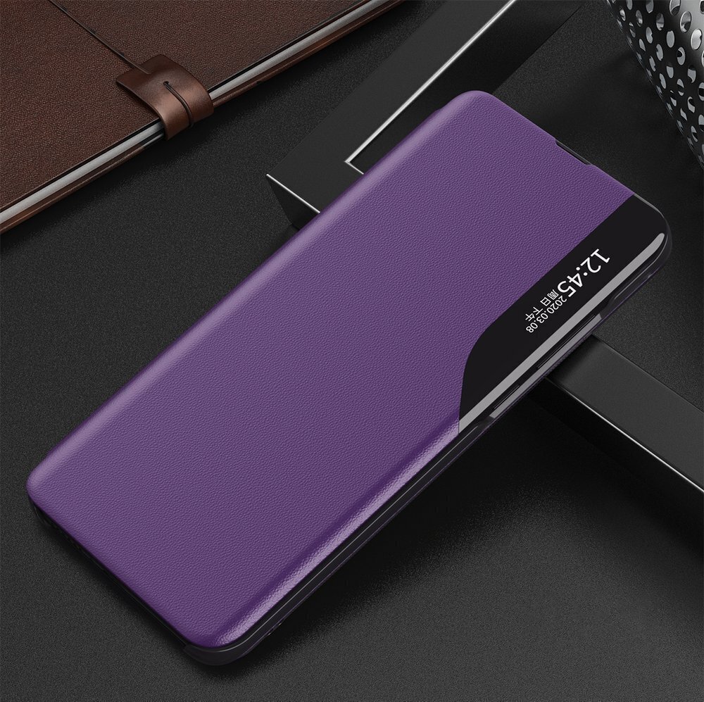 Eco Leather View Case elegant bookcase type case with kickstand for Xiaomi Redmi K40 Pro+ / K40 Pro / K40 / Poco F3 purple (Purpurowy) hind ja info | Telefoni kaaned, ümbrised | kaup24.ee