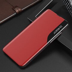 Eco Leather View Case elegant bookcase type case with kickstand for Xiaomi Redmi K40 Pro+ / K40 Pro / K40 / Poco F3 red (Red) цена и информация | Чехлы для телефонов | kaup24.ee