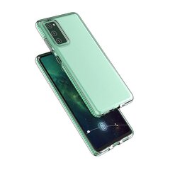 Spring Case clear TPU gel protective cover with colorful frame for Samsung Galaxy A02s EU black (Black) цена и информация | Чехлы для телефонов | kaup24.ee