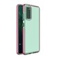 Spring Case clear TPU gel protective cover with colorful frame for Samsung Galaxy A02s EU dark pink (Dark pink) hind ja info | Telefoni kaaned, ümbrised | kaup24.ee