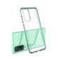 Spring Case clear TPU gel protective cover with colorful frame for Samsung Galaxy A02s EU light blue (Light blue || Niebieski) цена и информация | Telefoni kaaned, ümbrised | kaup24.ee