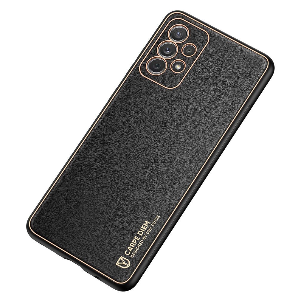 Dux Ducis Yolo elegant case made of soft TPU and PU leather for Samsung Galaxy A72 4G black (Black) цена и информация | Telefoni kaaned, ümbrised | kaup24.ee