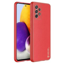 Dux Ducis Yolo elegant case made of soft TPU and PU leather for Samsung Galaxy A72 4G red (Red) цена и информация | Чехлы для телефонов | kaup24.ee