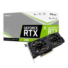 PNY VCG306012DFMPB graphics card NVIDIA GeForce RTX 3060 12 GB GDDR6 цена и информация | Видеокарты | kaup24.ee