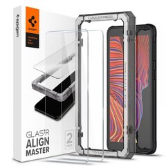 TEMPERED GLASS SPIGEN ALM GLAS.TR SLIM 2-PACK GALAXY XCOVER 5 hind ja info | Ekraani kaitsekiled | kaup24.ee