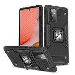 Wozinsky Ring Armor Case Kickstand Tough Rugged Cover for Samsung Galaxy A72 4G black (Black) цена и информация | Чехлы для телефонов | kaup24.ee