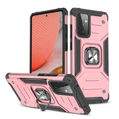 Wozinsky Ring Armor Case Kickstand Tough Rugged Cover for Samsung Galaxy A72 4G pink (Pink) hind ja info | Telefoni kaaned, ümbrised | kaup24.ee