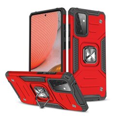 Wozinsky Ring Armor Case Kickstand Tough Rugged Cover for Samsung Galaxy A72 4G red (Red) цена и информация | Чехлы для телефонов | kaup24.ee