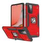 Wozinsky Ring Armor Case Kickstand Tough Rugged Cover for Samsung Galaxy A72 4G red (Red) hind ja info | Telefoni kaaned, ümbrised | kaup24.ee